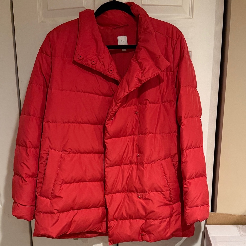 J. Jill Vibrant Red Puffer Jacket